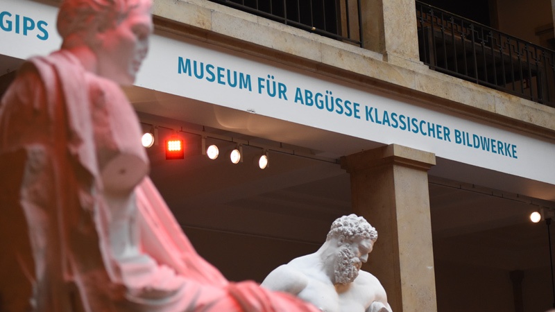 aDevantgarde-Festival, Probe am 11.6.2021 im Museum für Abgüsse klassischer Bildwerke (Foto: Alexander Heinzel)